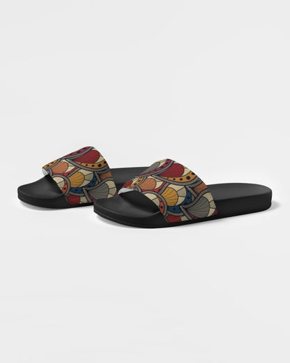 Black classic Kente Women's Slide Sandal