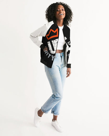 red UNITYGOD Logo Women's Bomber Jacket