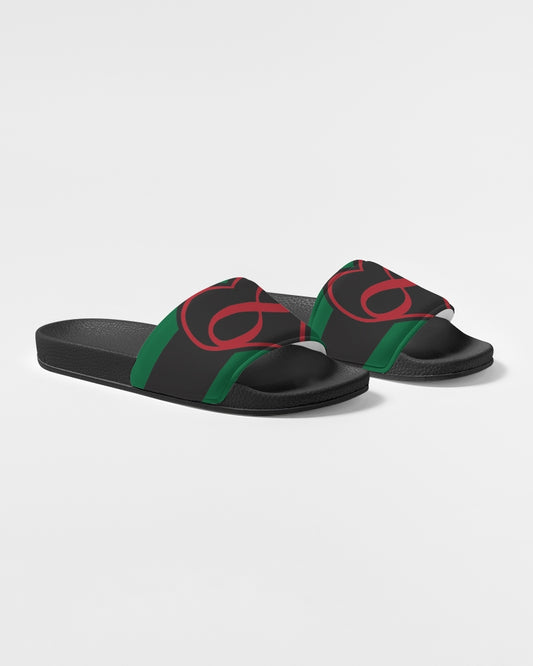 Black polyamorous flag Women's Slide Sandal