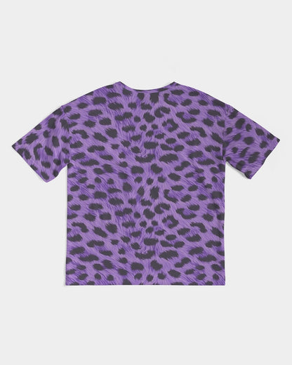 Purple Leopard Men's Premium Heavyweight Tee