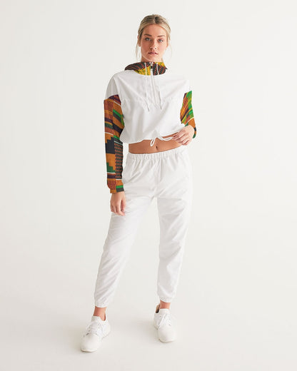 Kente Women's Cropped Windbreaker