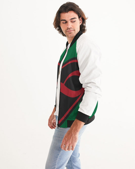 Black polyamorous flag Men's Bomber Jacket