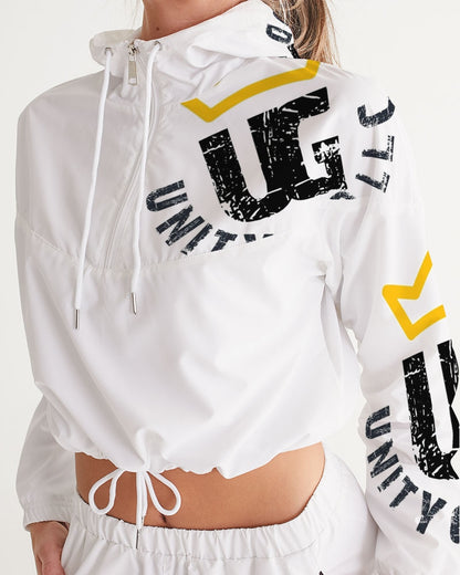 UNITYGOD Logo 4 Women's Cropped Windbreaker
