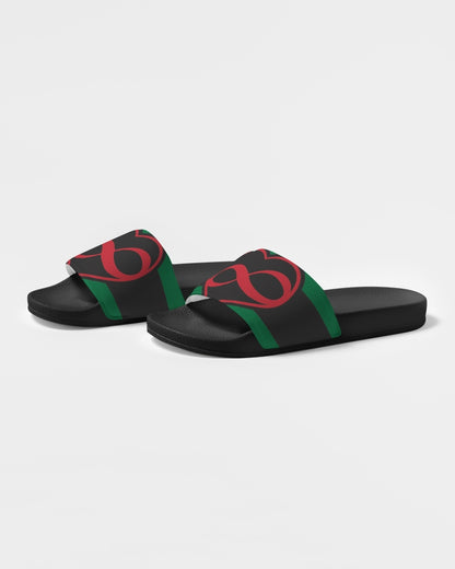 Black polyamorous flag Women's Slide Sandal