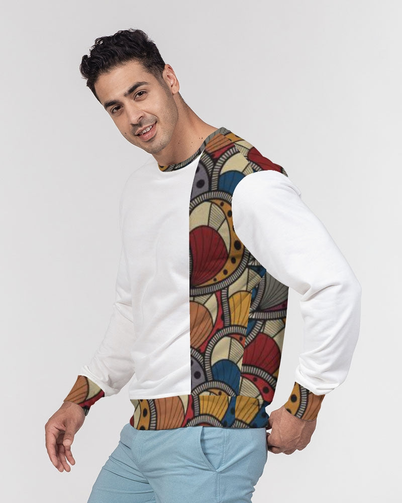Classic Kente Men's Classic French Terry Crewneck Pullover