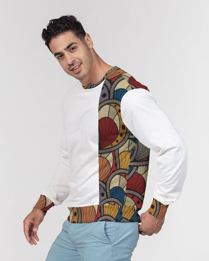 Classic Kente Men's Classic French Terry Crewneck Pullover