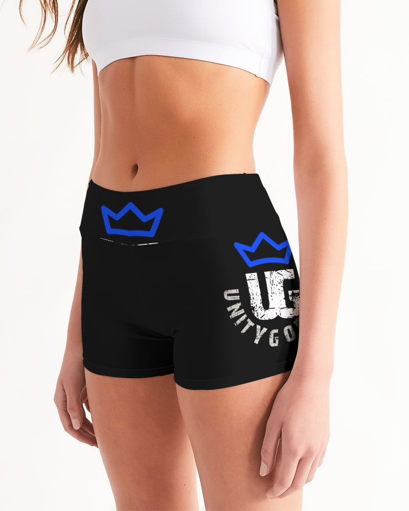UNITYGOD Logo 5 Women's Mid-Rise Yoga Shorts