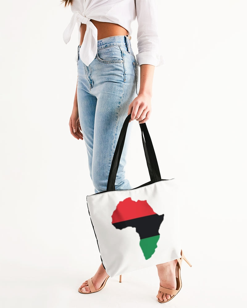 Pan African continental symbol Canvas Zip Tote