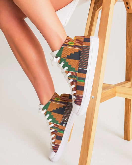 Kente Women's Hightop Canvas Shoe