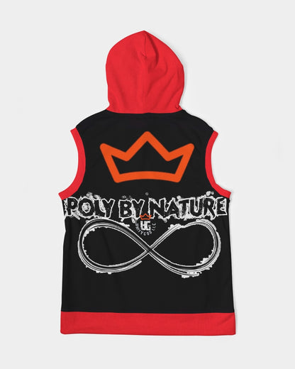 Poly By Nature Men's All-Over Print Heavyweight Sleeveless Hoodie