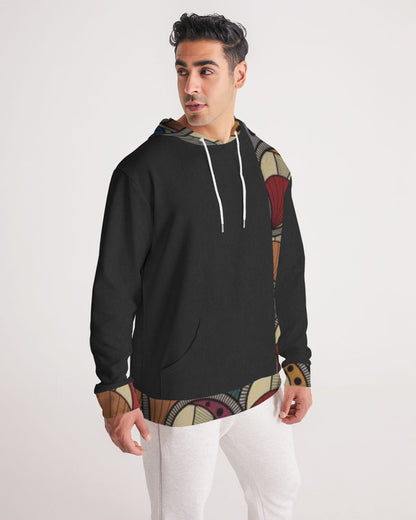 Black classic Kente Men's Hoodie