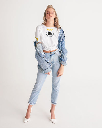 UNITYGOD Logo 4 Women's Twist-Front Cropped Tee