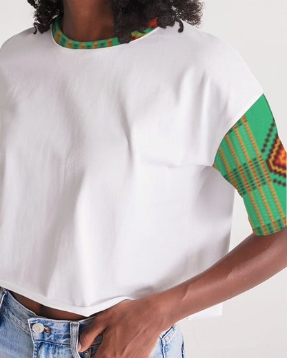 Kente variant 1 Women's Lounge Cropped Tee