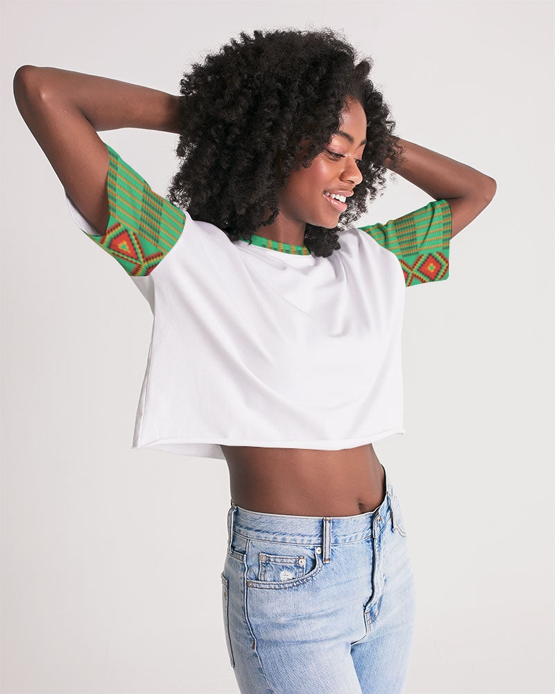 Kente variant 1 Women's Lounge Cropped Tee