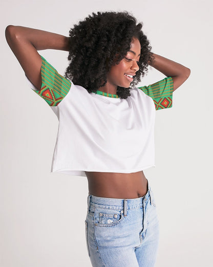 Kente variant 1 Women's Lounge Cropped Tee