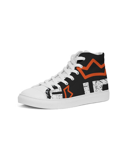 red UNITYGOD Logo Men's Hightop Canvas Shoe