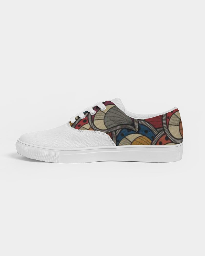 Classic Kente Women's Lace Up Canvas Shoe