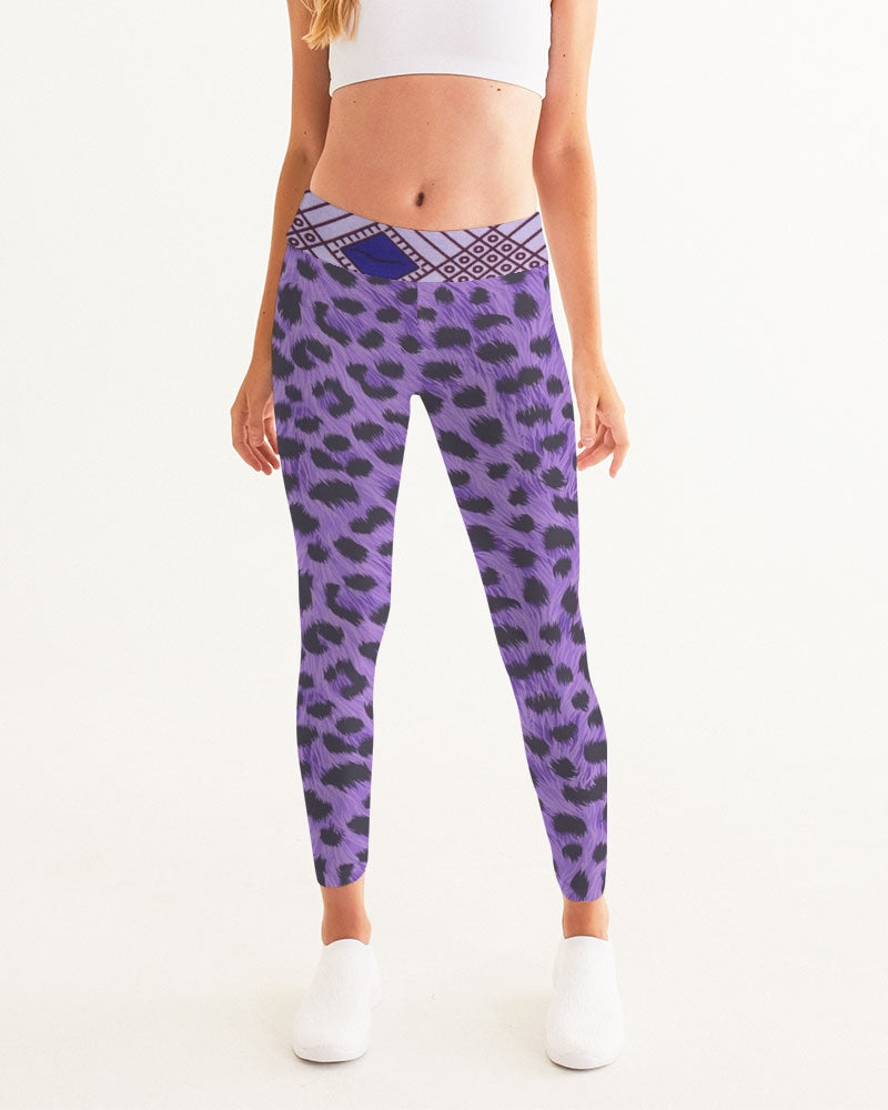 Purple Leopard Women's Yoga Pants