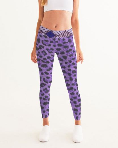Purple Leopard Women's Yoga Pants