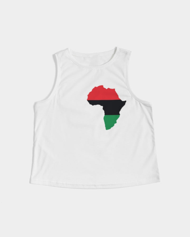 Pan African continental symbol Women's Cropped Tank