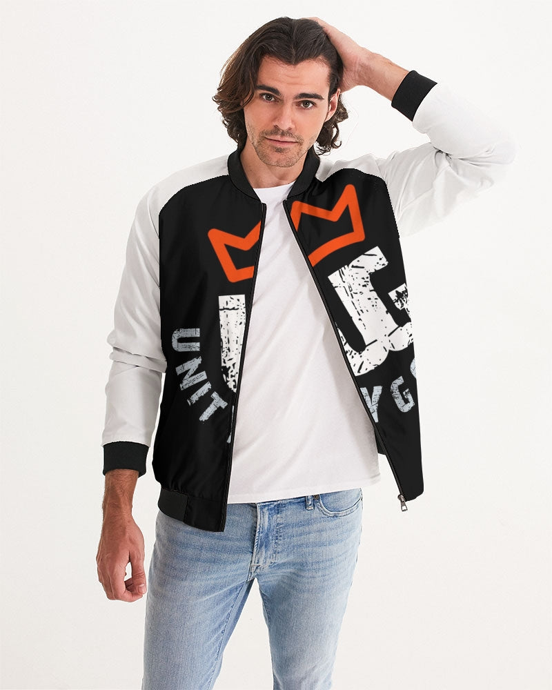 red UNITYGOD Logo Men's Bomber Jacket