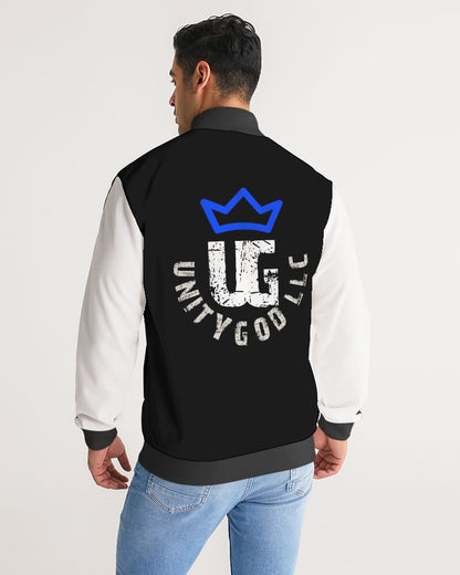 UNITYGOD Logo 5 Men's Stripe-Sleeve Track Jacket
