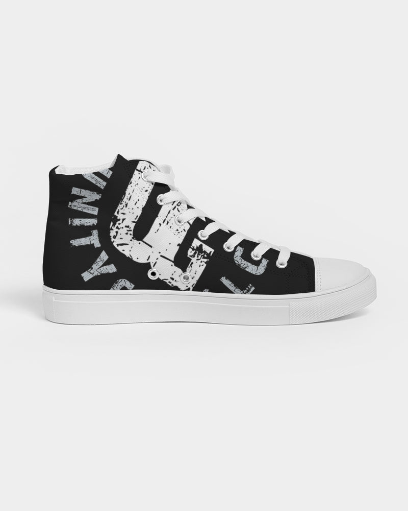 red UNITYGOD Logo Women's Hightop Canvas Shoe