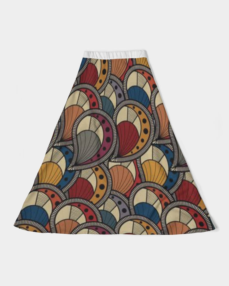 Classic Kente Women's A-Line Midi Skirt