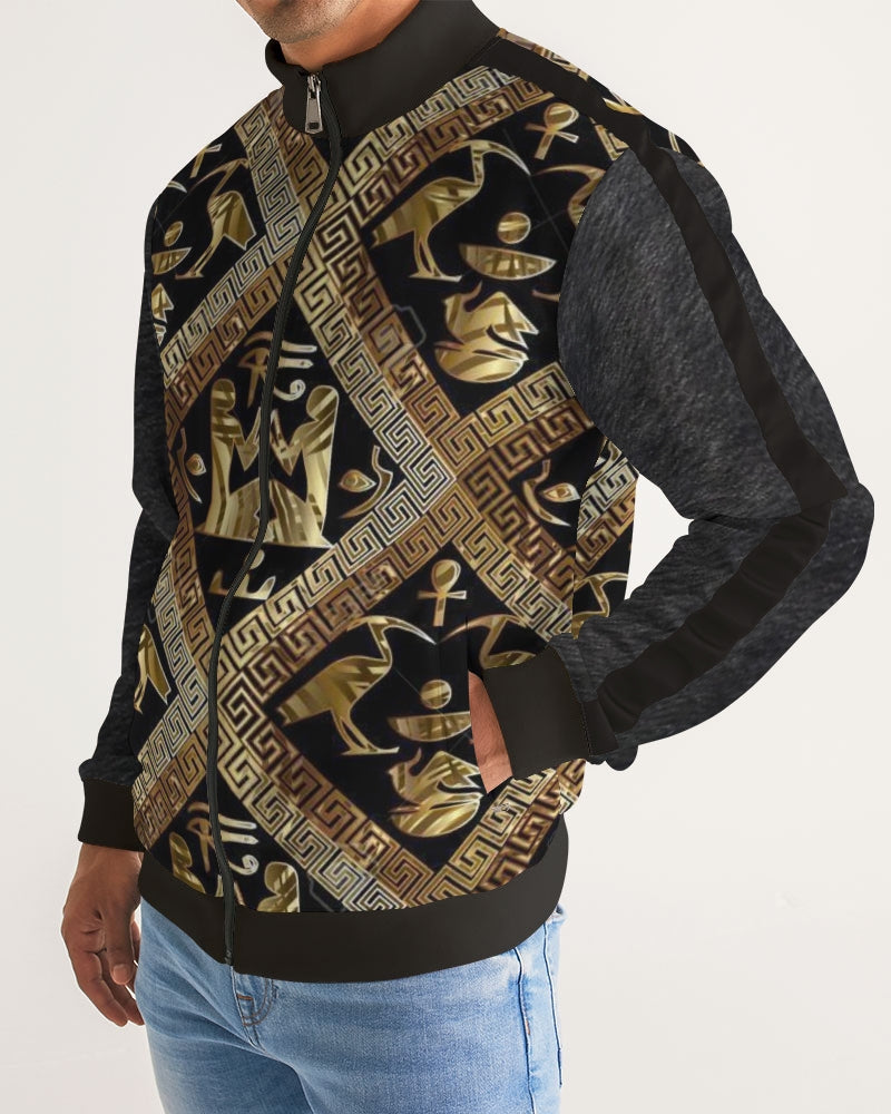 Regal Panther Men's Stripe-Sleeve Track Jacket