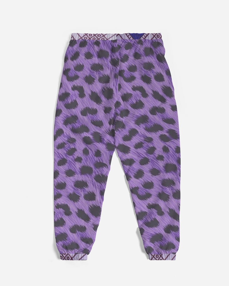 Purple Leopard Men's Track Pants