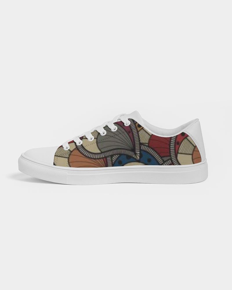 Classic Kente Men's Faux-Leather Sneaker