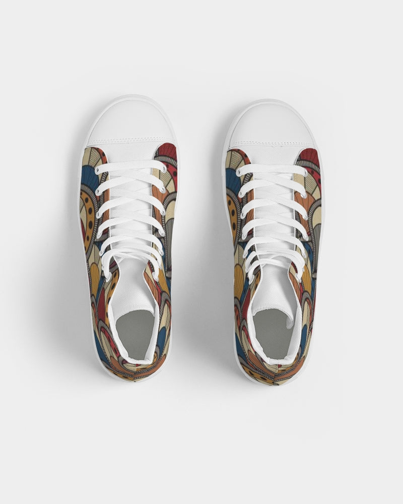 Classic Kente Men's Hightop Canvas Shoe