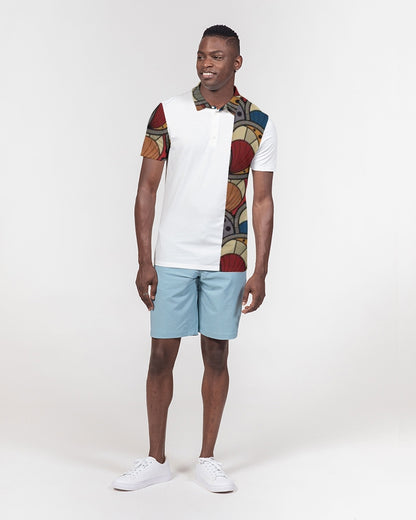 Classic Kente Men's Slim Fit Short Sleeve Polo