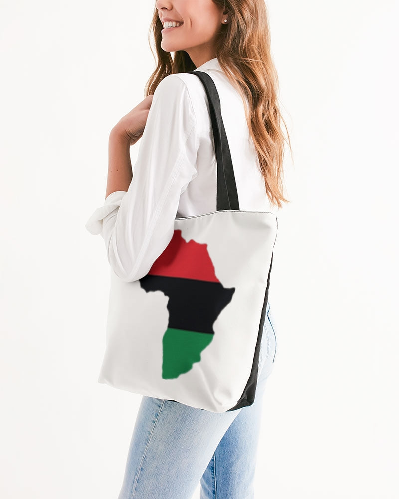 Pan African continental symbol Canvas Zip Tote