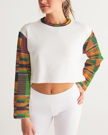 Kente Women's Cropped Sweatshirt