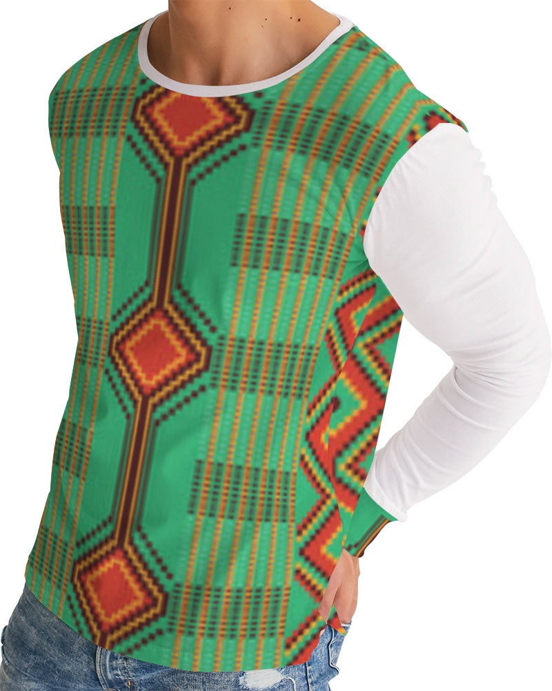 Kente variant 1 Men's Long Sleeve Tee