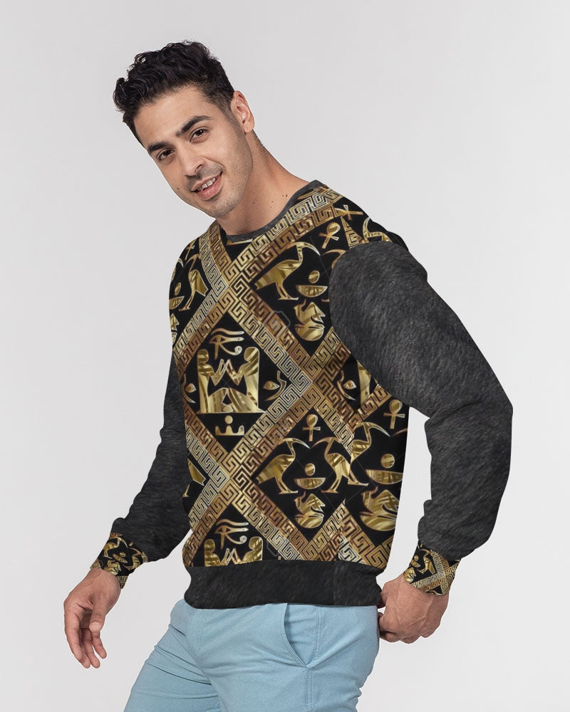 Regal Panther Men's Classic French Terry Crewneck Pullover