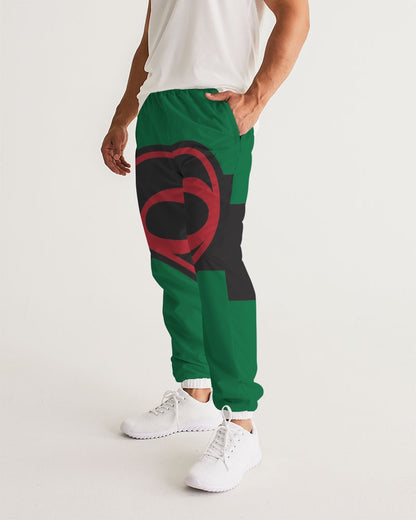 Black polyamorous flag Men's Track Pants