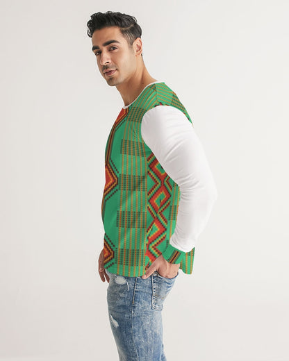 Kente variant 1 Men's Long Sleeve Tee
