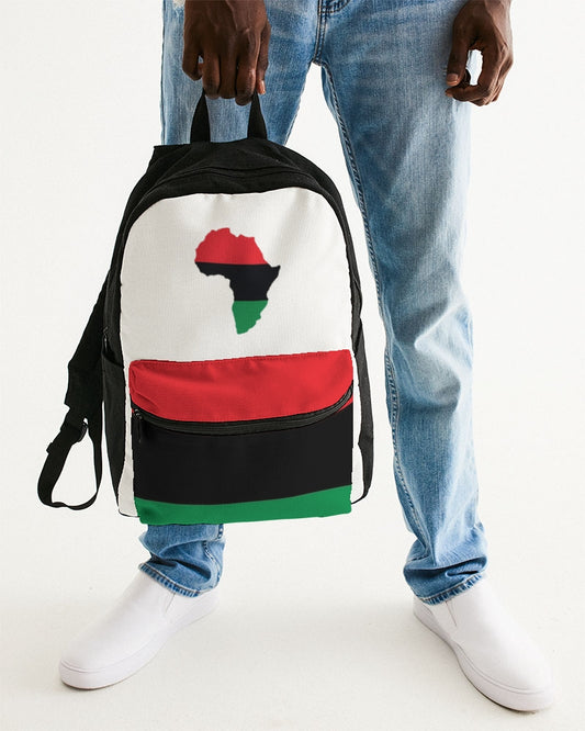 Pan African continental symbol Small Canvas Backpack