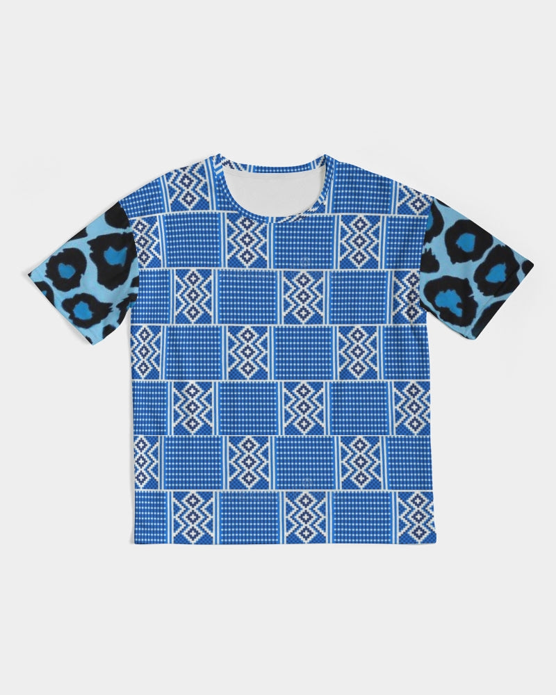 Blue leopard kente Men's Premium Heavyweight Tee