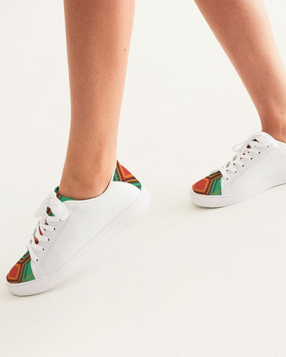 Kente variant 1 Women's Faux-Leather Sneaker