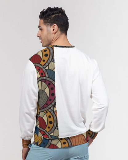 Classic Kente Men's Classic French Terry Crewneck Pullover