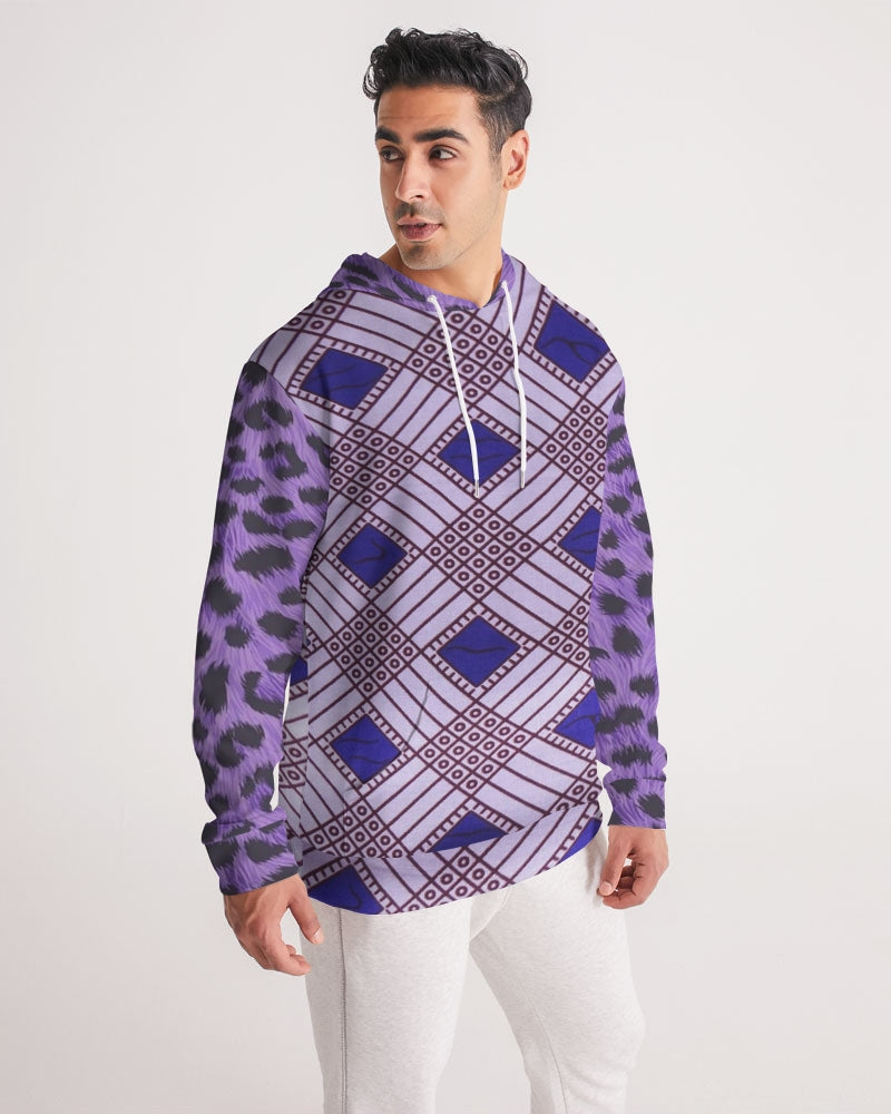 Purple Leopard Men's Hoodie