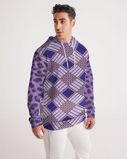 Purple Leopard Men's Hoodie