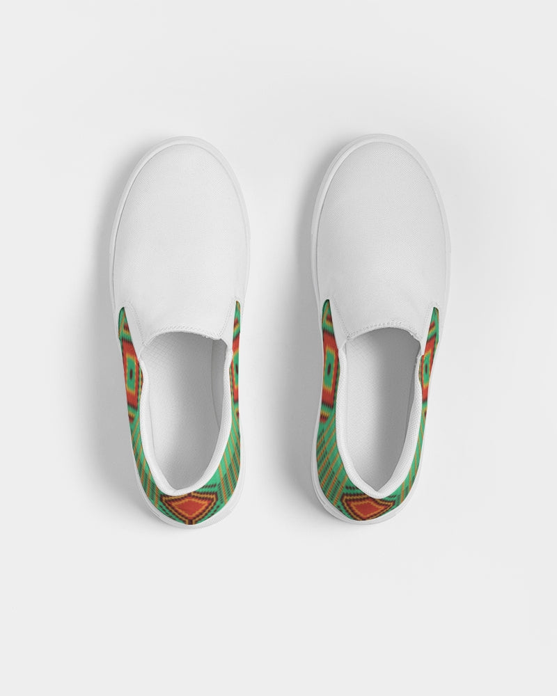 Kente variant 1 Women's Slip-On Canvas Shoe