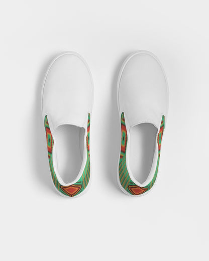 Kente variant 1 Women's Slip-On Canvas Shoe
