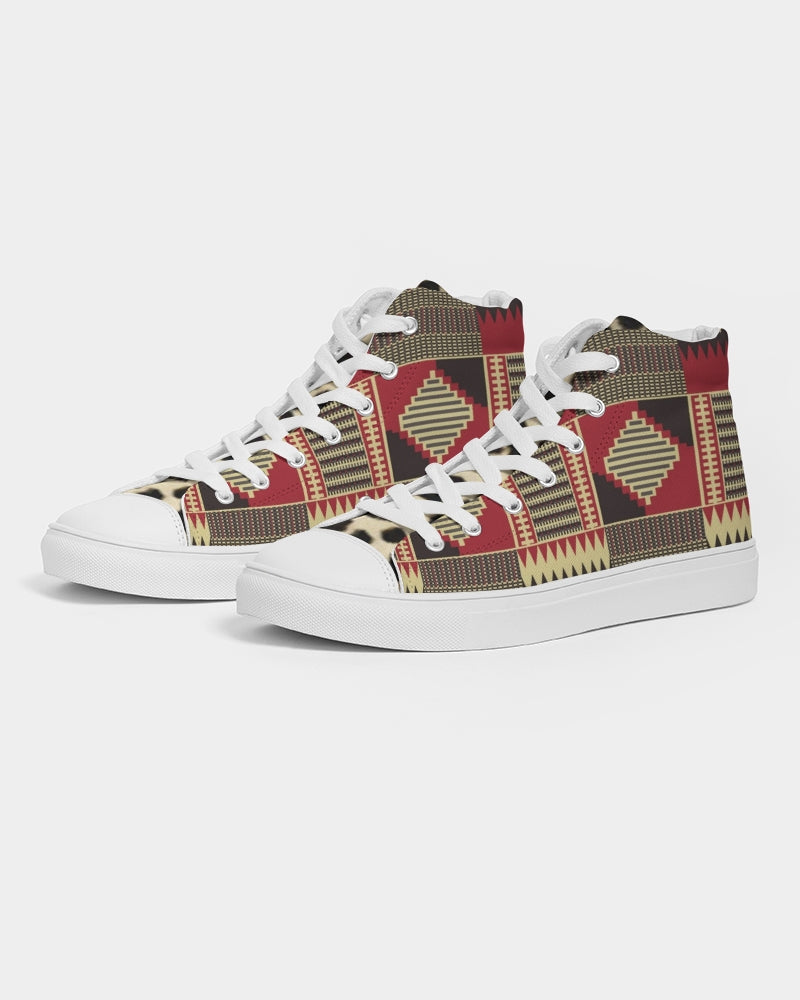 BRW Kente Men's Hightop Canvas Shoe