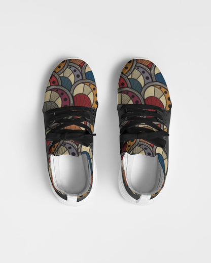 Black classic Kente Men's Two-Tone Sneaker