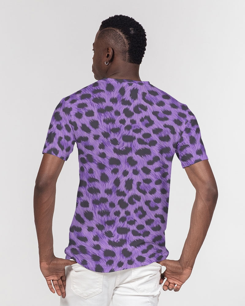 Purple Leopard Men's Everyday Pocket Tee